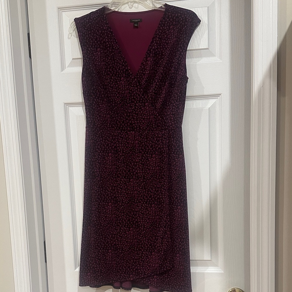 Elegant Burgundy PrintWomen's Dress
